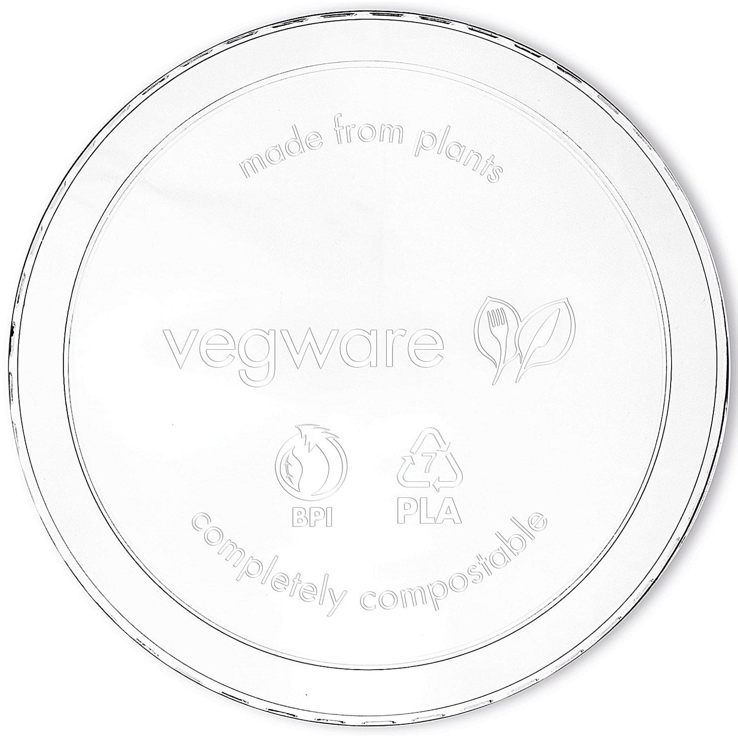 Vegware Deli Container Round Lid, 227-909ml, Clear, Pack of 500