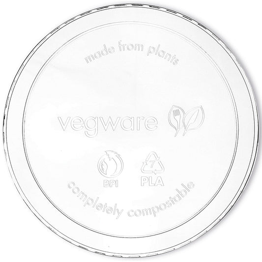 Vegware Deli Container Round Lid, 227-909ml, Clear, Pack of 500