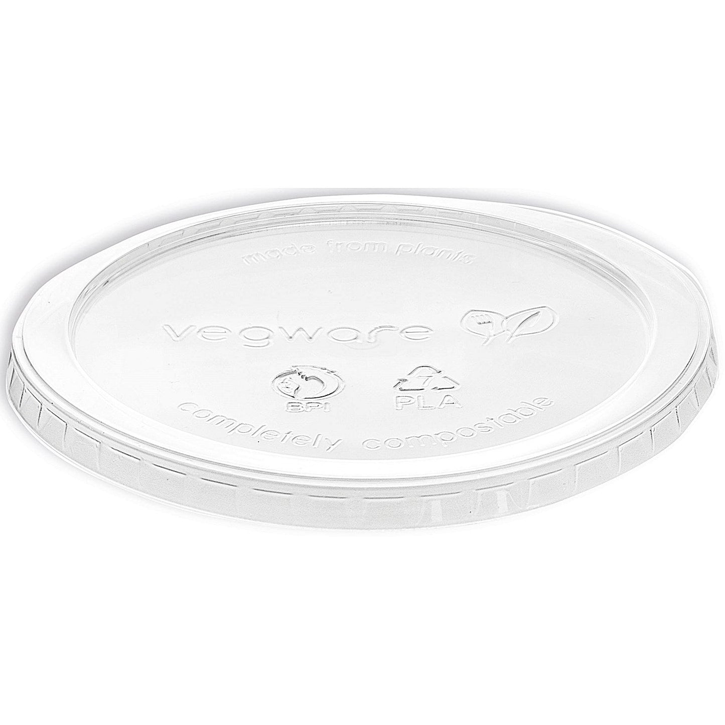 Vegware Deli Container Round Lid, 227-909ml, Clear, Pack of 500