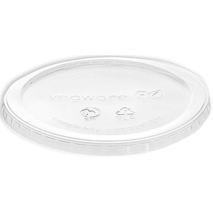 Vegware Deli Container Round Lid, 227-909ml, Clear, Pack of 500