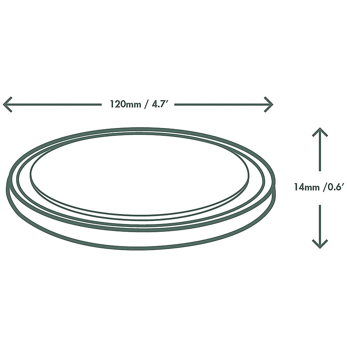 Vegware Deli Container Round Lid, 227-909ml, Clear, Pack of 500