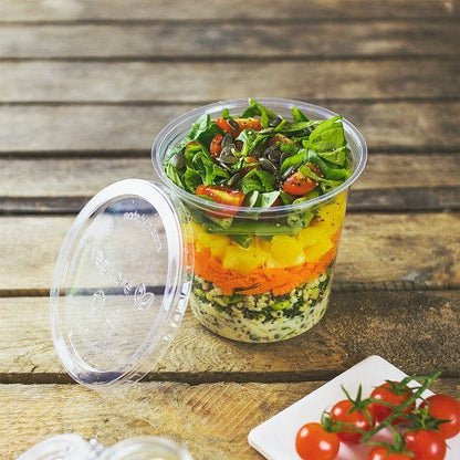 Vegware Deli Container Round Lid, 227-909ml, Clear, Pack of 500 Easy2Order : VG92842