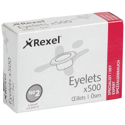 Rexel Eyelets 4.7mm x 4.2mm (Pack of 500)