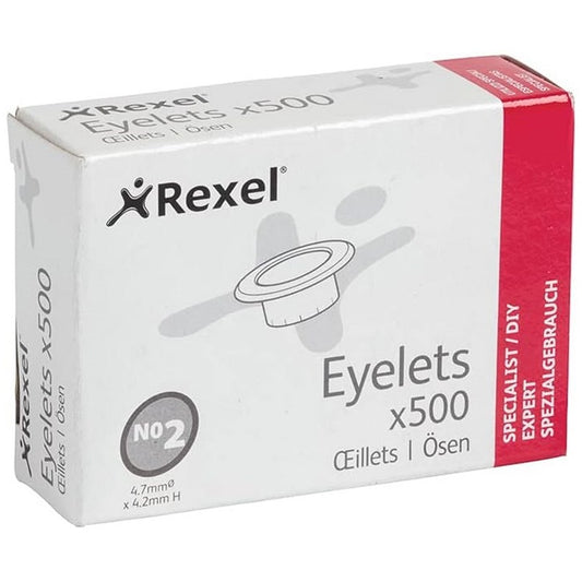 Rexel Eyelets 4.7mm x 4.2mm (Pack of 500)