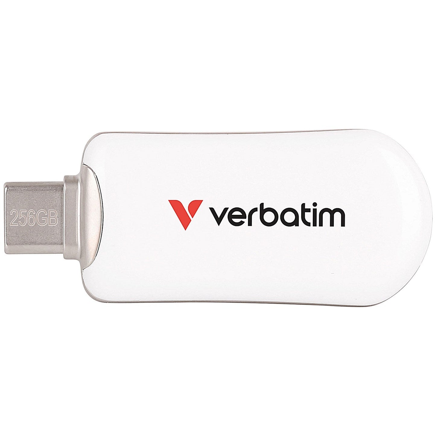Verbatim Plectra USB-C Flash Drive, 256GB, White