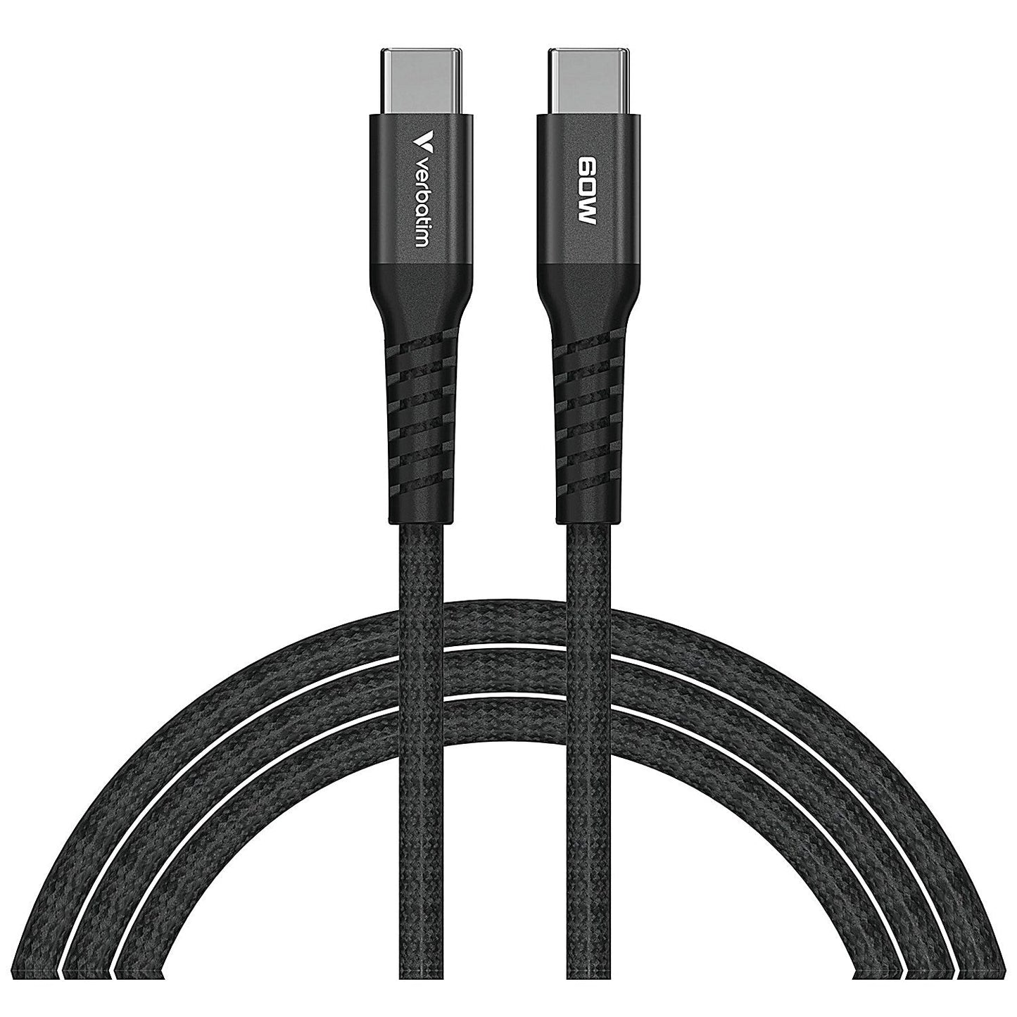 Verbatim Sync + Charge Magnetic Cable 60W USB-C to USB-C 120cm Black
