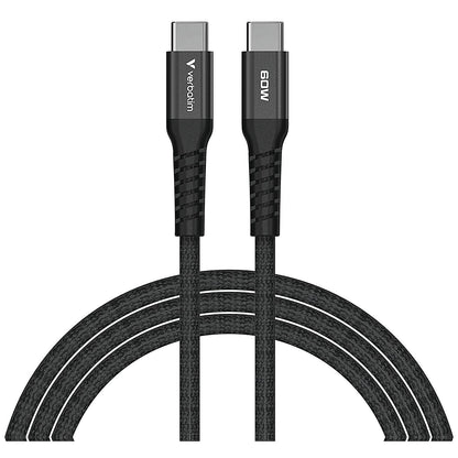 Verbatim Sync + Charge Magnetic Cable 60W USB-C to USB-C 120cm Black