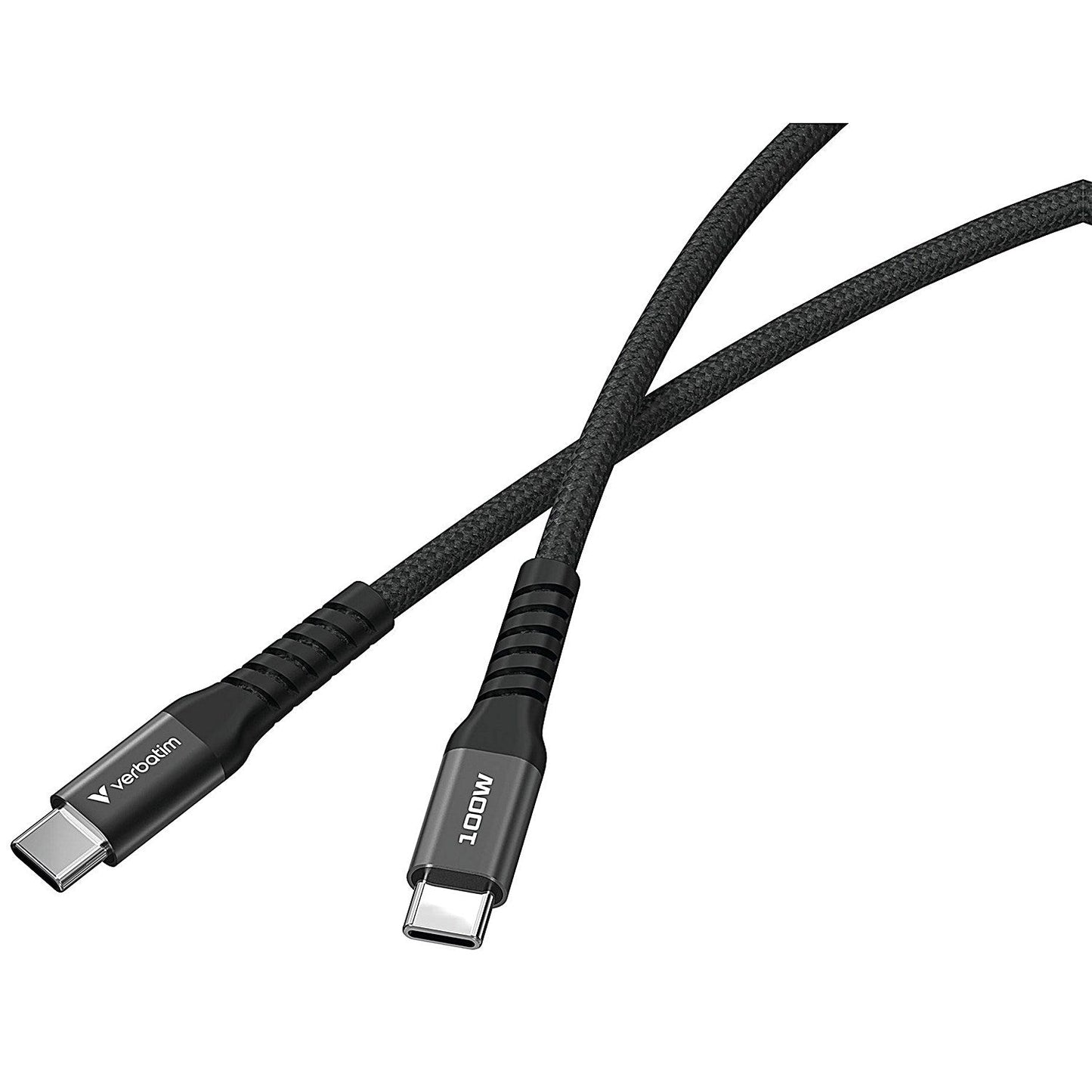 Verbatim Sync + Charge Magnetic Cable 100W USB-C to USB-C 120cm Black