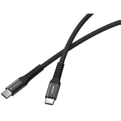 Verbatim Sync + Charge Magnetic Cable 100W USB-C to USB-C 120cm Black