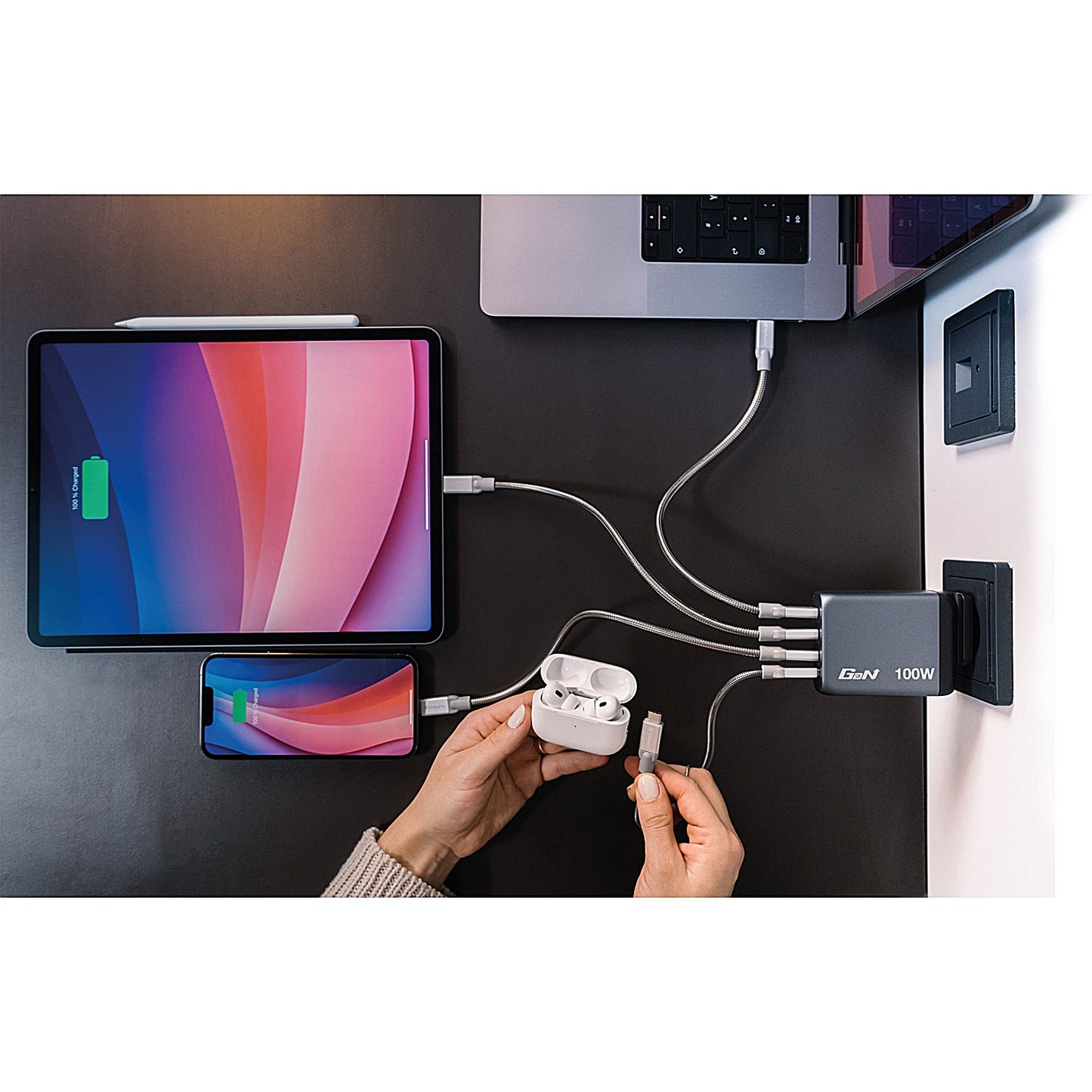 Verbatim GNC-100 GaN 100W 4 Port Charger