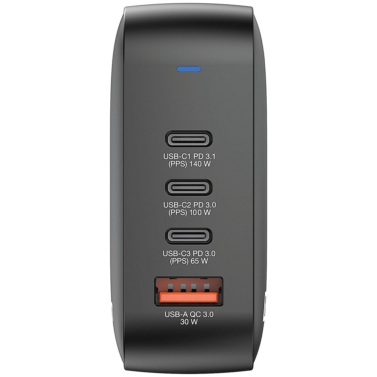 Verbatim Mini GaN 165W 4 Port Wall Charger, Black