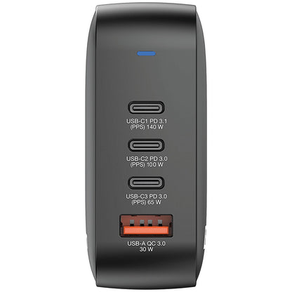 Verbatim Mini GaN 165W 4 Port Wall Charger, Black