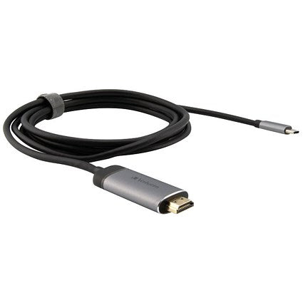Verbatim USB C to HDMI Cable, 1.5m Lead, Silver