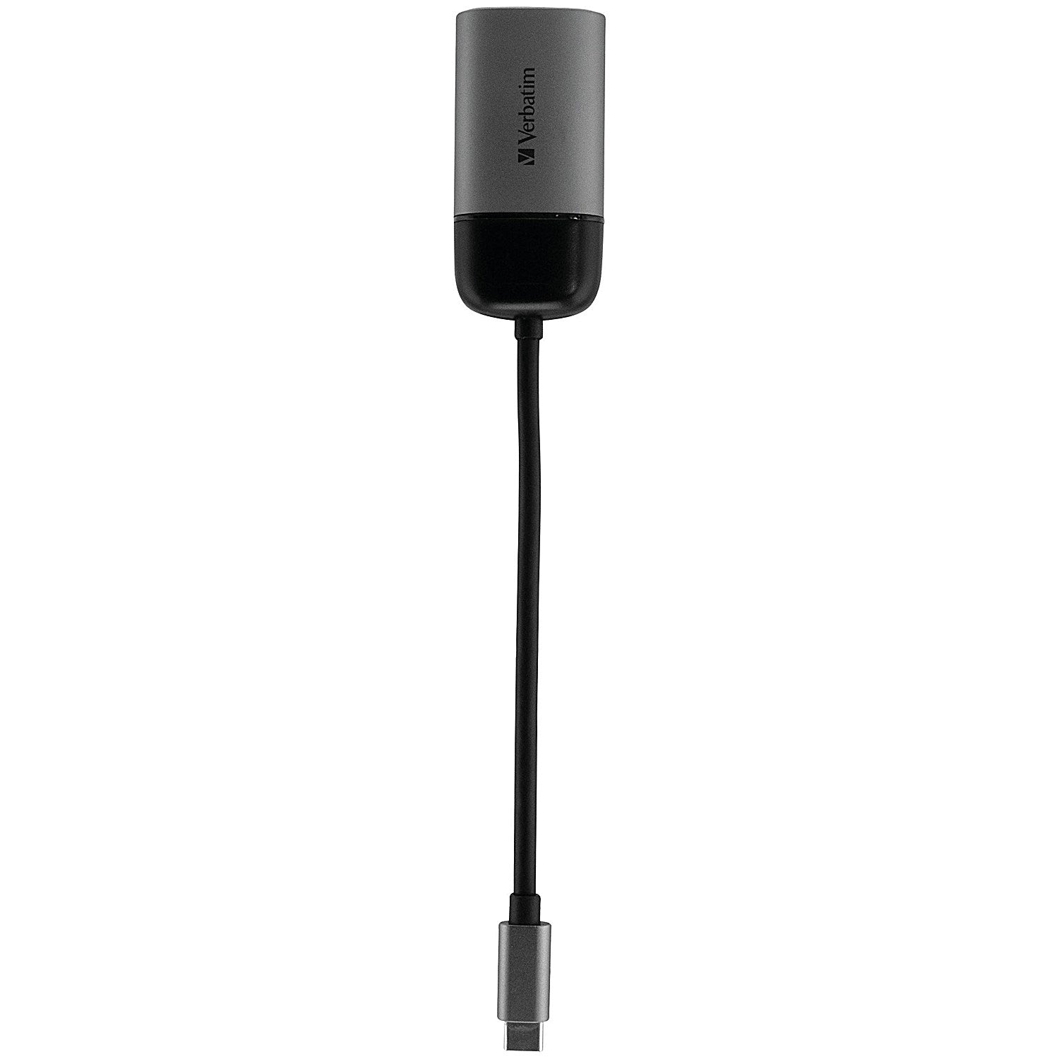 Verbatim VGA to USB C Adaptor, 10cm Lead, Silver