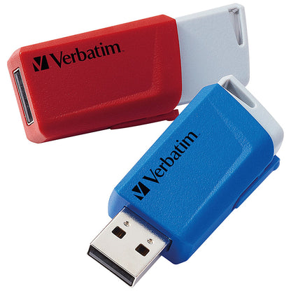 Verbatim Store and Click USB 3.0 Flash Drive, 32GB, Pack of 2