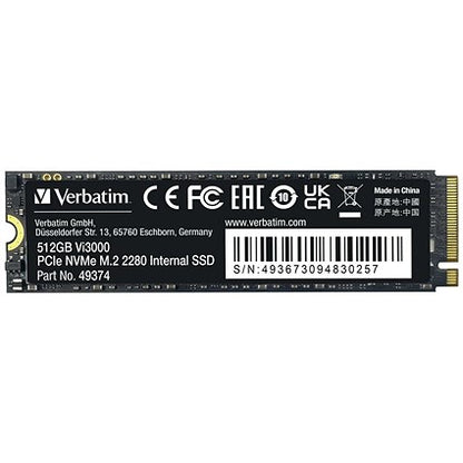 Verbatim Vi3000 M.2 PCIe NVMe Solid State Drive, 512GB