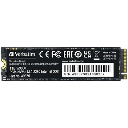 Verbatim Vi3000 M.2 PCIe NVMe Solid State Drive, 1TB