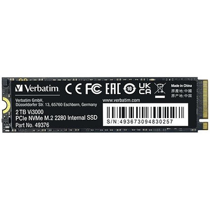 Verbatim Vi3000 M.2 PCIe NVMe Solid State Drive, 2TB