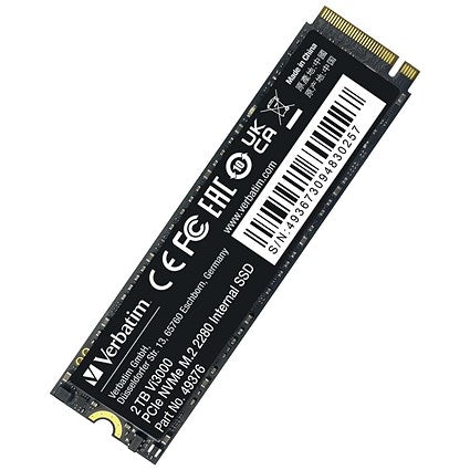 Verbatim Vi3000 M.2 PCIe NVMe Solid State Drive, 2TB