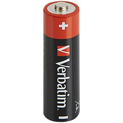 Verbatim AA Alkaline Batteries, Pack of 4
