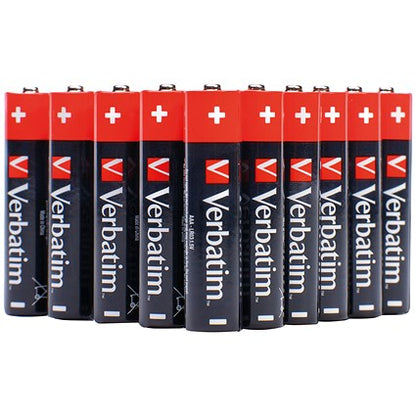 Verbatim AA Alkaline Batteries, Pack of 10