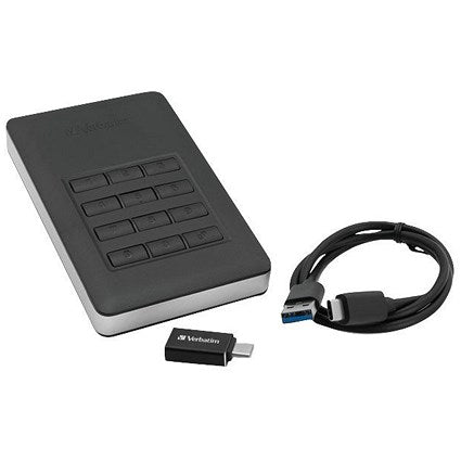 Verbatim Store 'n' Go Encrypted USB 3.0 Portable Hard Drive, 1TB