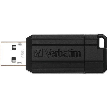 Verbatim Pinstripe USB 2.0 Flash Drive, 16GB