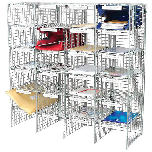 GoSecure Mailroom Sorting Unit, 24 Compartments(4 x 6 Columns)