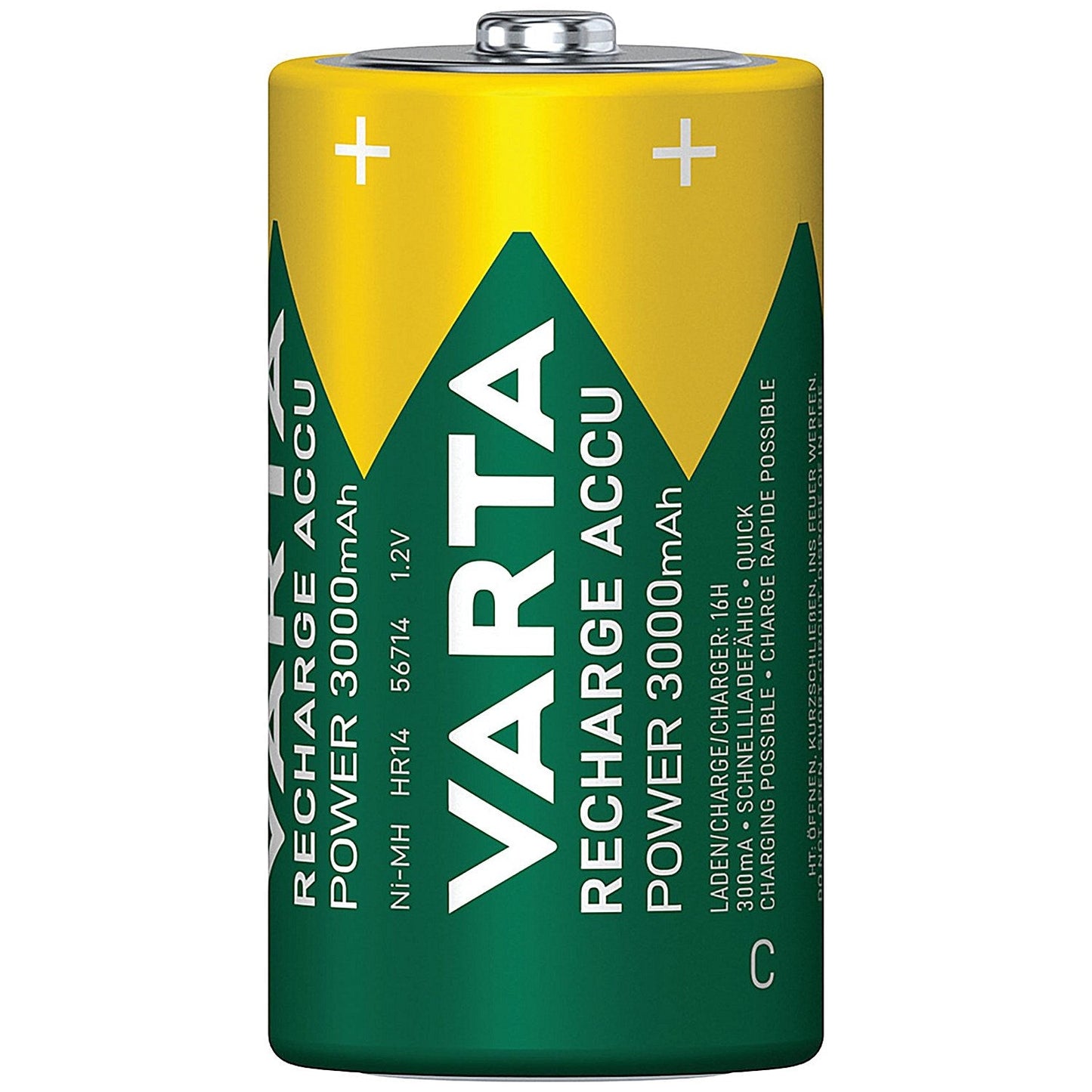 Varta C Rechargeable Accu Battery NiMH 3000 mAh (Pack of 2) Easy2Order : VR13352