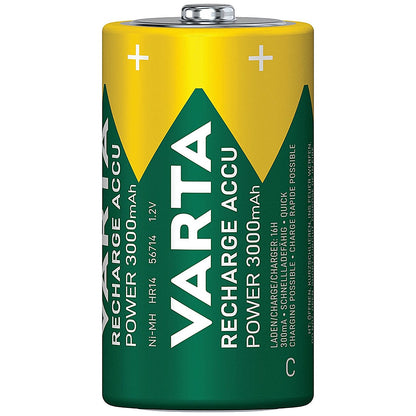 Varta C Rechargeable Accu Battery NiMH 3000 mAh (Pack of 2) Easy2Order : VR13352