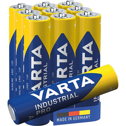 Varta Industrial Pro AAA Alkaline Batteries, Pack of 10