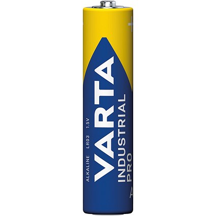 Varta Industrial Pro AAA Alkaline Batteries, Pack of 10
