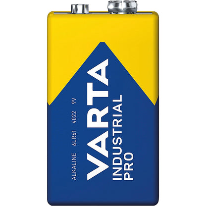 Varta Industrial Pro 9V Alkaline Batteries, Pack of 20