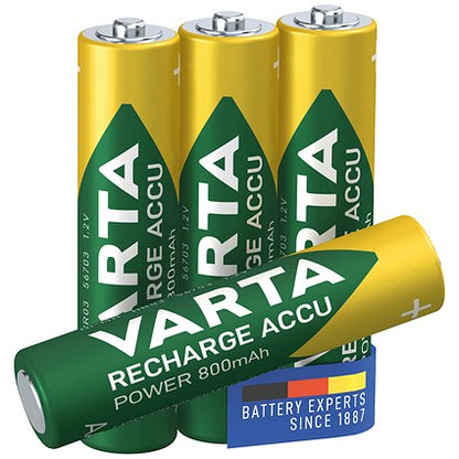 Varta Rechargeable AAA Batteries, Pack of 4