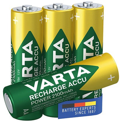 Varta Rechargeable AA Batteries, Pack of 4