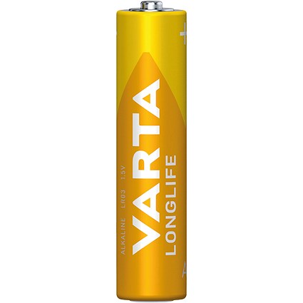 Varta Longlife AAA Alkaline Batteries, Pack of 8