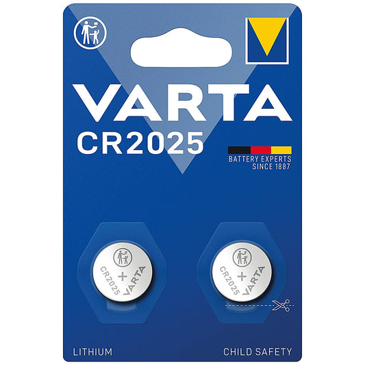 Varta CR2025 Lithium Batteries, Pack of 2