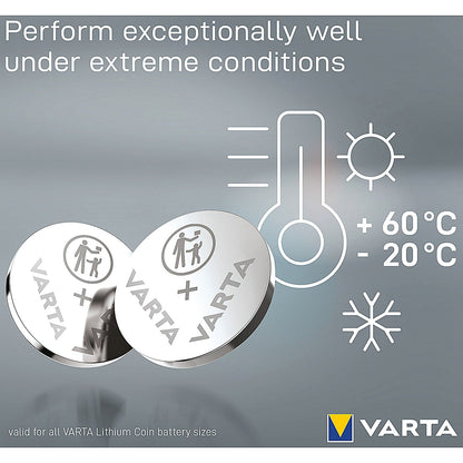 Varta CR2025 Lithium Batteries, Pack of 2