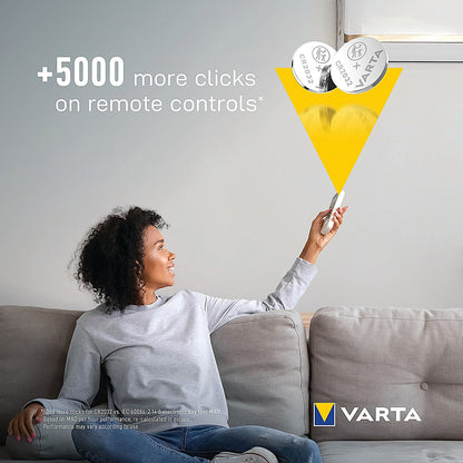 Varta CR2032 Lithium Batteries, Pack of 2