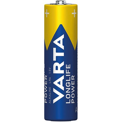 Varta Longlife Power AA Alkaline Batteries, Pack of 4