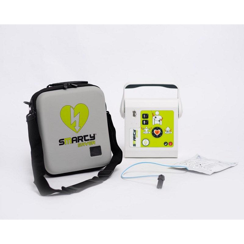 Smarty Saver Semi Automatic Defibrillator, Comes with Sturdy Defibrillator Case