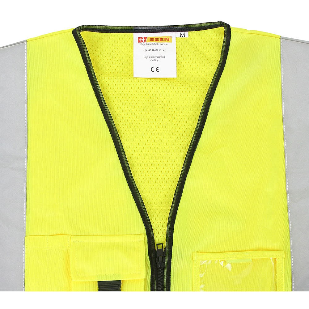 Beeswift Executive Hi Viz Waistcoat, Saturn Yellow, Medium