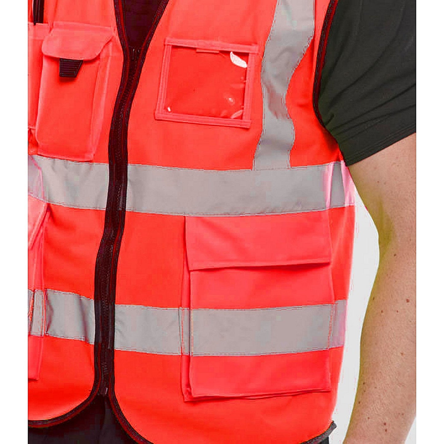Beeswift Executive Hi Viz Waistcoat, Red, Medium