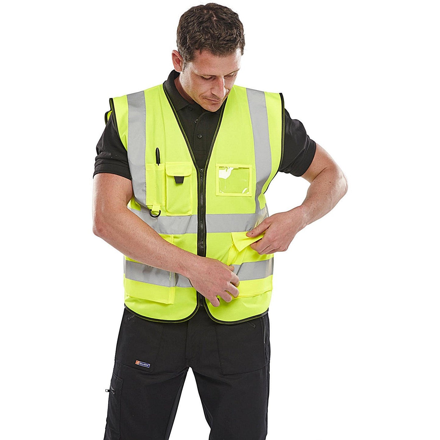 Beeswift Executive Hi Viz Waistcoat, Saturn Yellow, 3XL