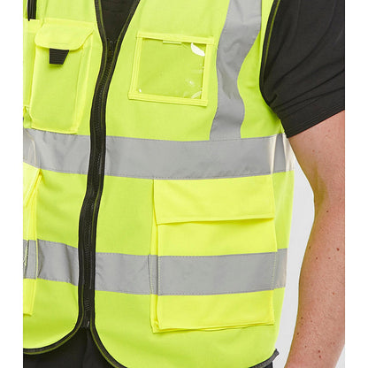 Beeswift Executive Hi Viz Waistcoat, Saturn Yellow, 3XL
