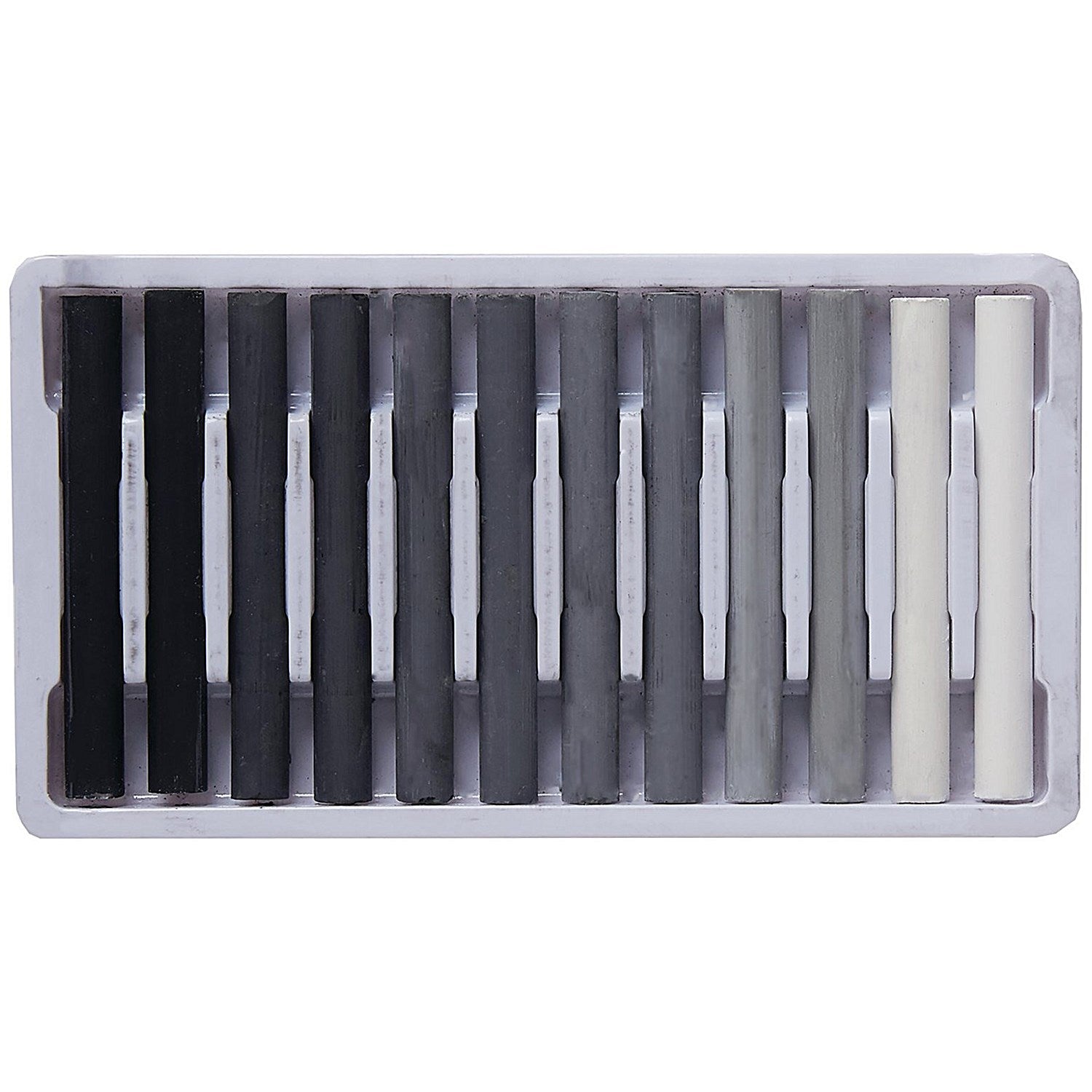 Artiste Compressed Charcoals, Assorted Greys, Pack of 12 Easy2Order : WD00441
