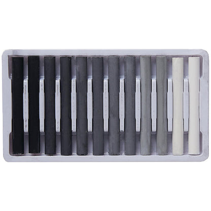 Artiste Compressed Charcoals, Assorted Greys, Pack of 12 Easy2Order : WD00441