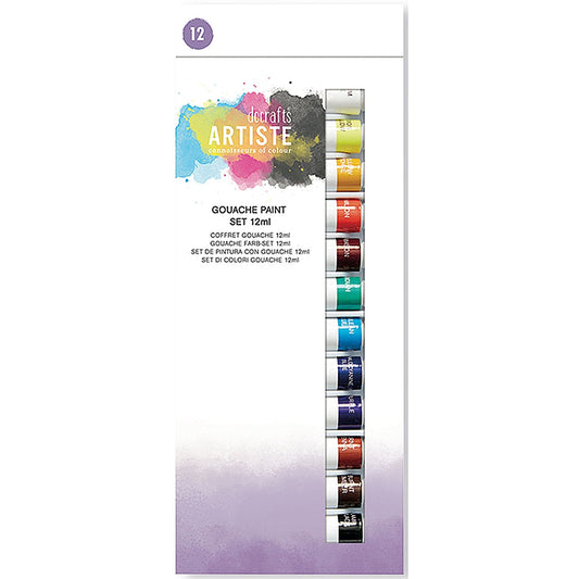 Artiste Gouache Paint Set, 12ml, Assorted, Pack of 12 Easy2Order : WD06765