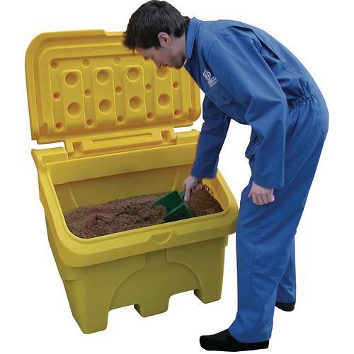 Yellow Slim 130 Litre Grit and Sand Bin