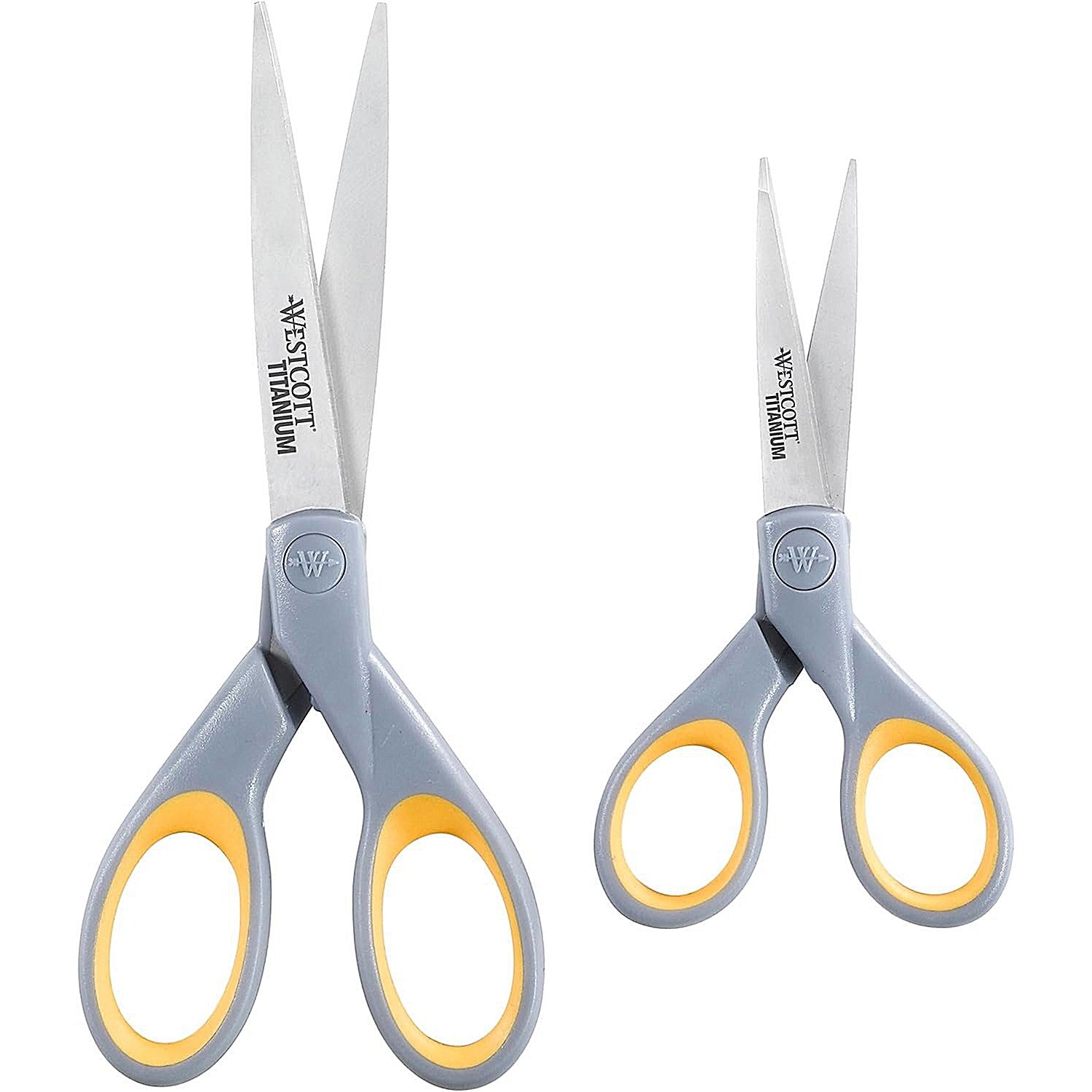 Westcott Titanium Twin Pack Scissors, 130/180mm